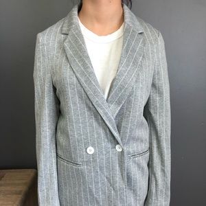 Topshop - Grey pinstripe blazer
